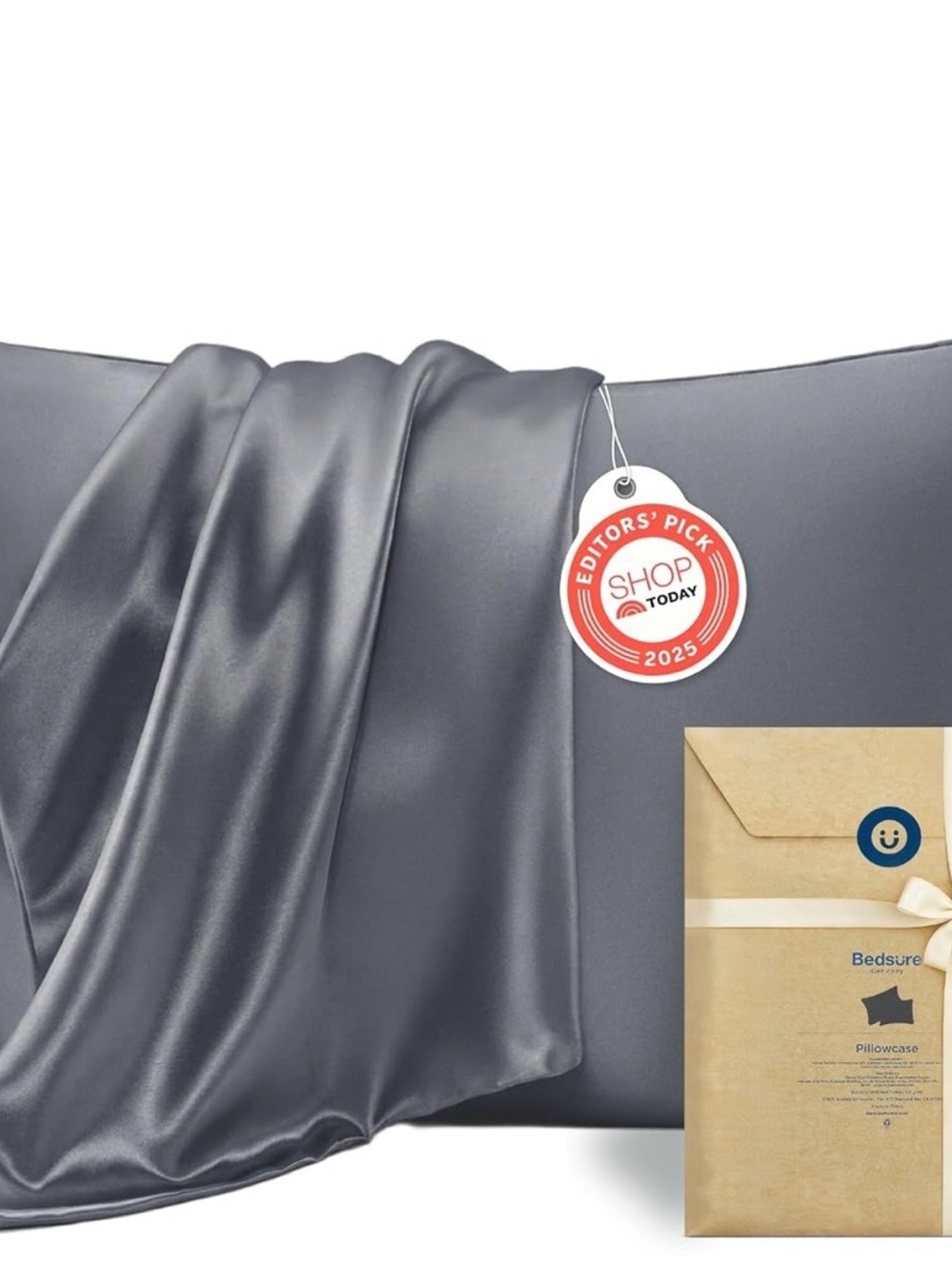 Grey Satin Pillowcases- Smooth Luxury Sleep